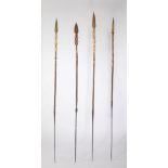 YAKOMA, NGBANDI, SANGO Congo Kinshasa - Group of 4 ornamental spears