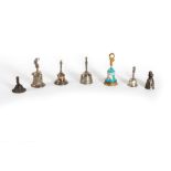 Lot consisting of seven bronze bells, 19th - 20th centuries