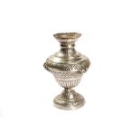 Antique silver vase