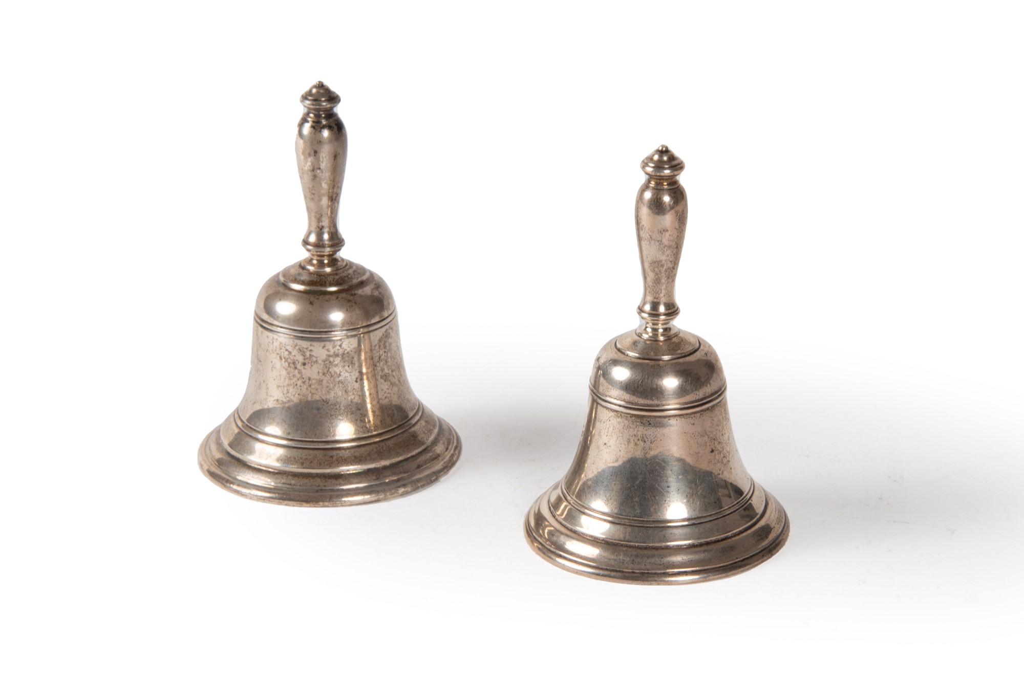 Pair of silver bells, Tiffany, early 20th century