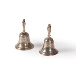 Pair of silver bells, Tiffany, early 20th century