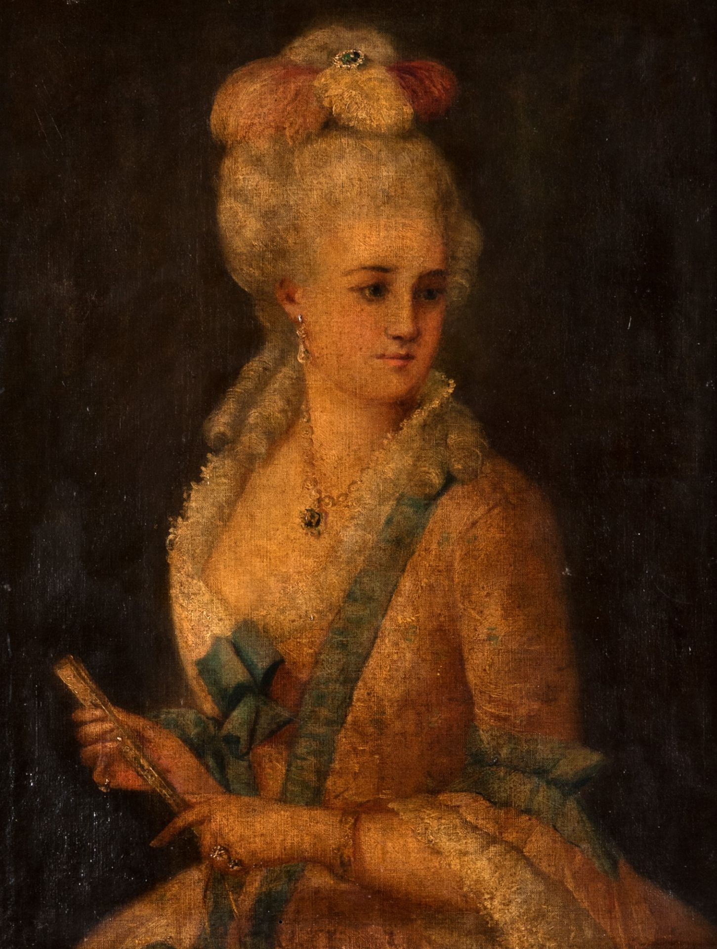 Scuola italiana, secolo XIX - Portrait of a lady in eighteenth-century clothes