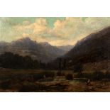 Scuola italiana, secolo XIX - Lazio landscape