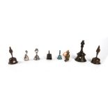 Lot consisting of eight oriental bells, 19th - 20th centuries