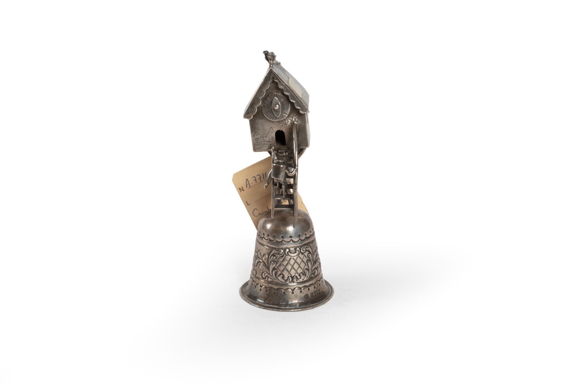 Silver bell, 19th century (windmill cup) - Image 3 of 5