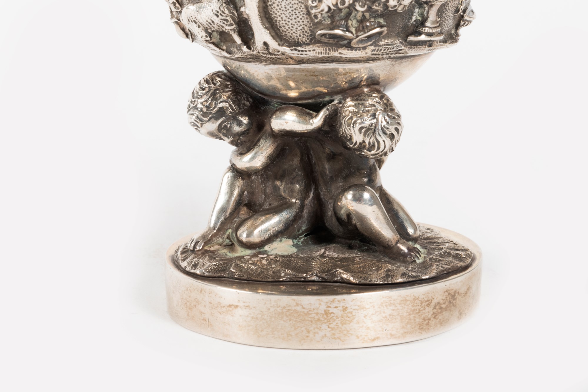 Small vase with silver lid, 19th century - Image 2 of 3