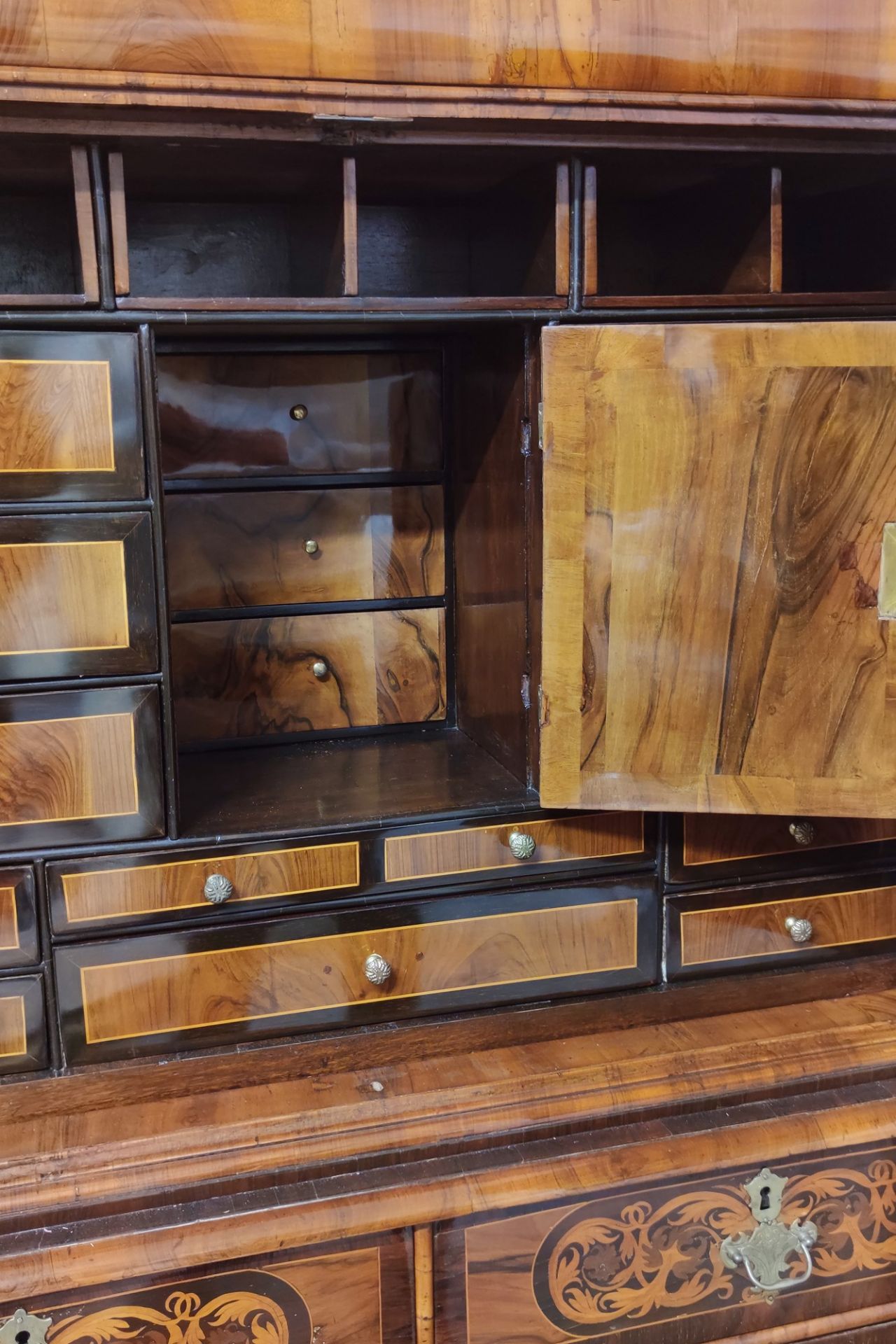 Inlaid two-parts secretaire, 18th-19th centuries - Image 5 of 5