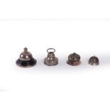 Lot consisting of four silver bells, 19th-20th centuries