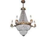 Crystal chandelier, 20th century