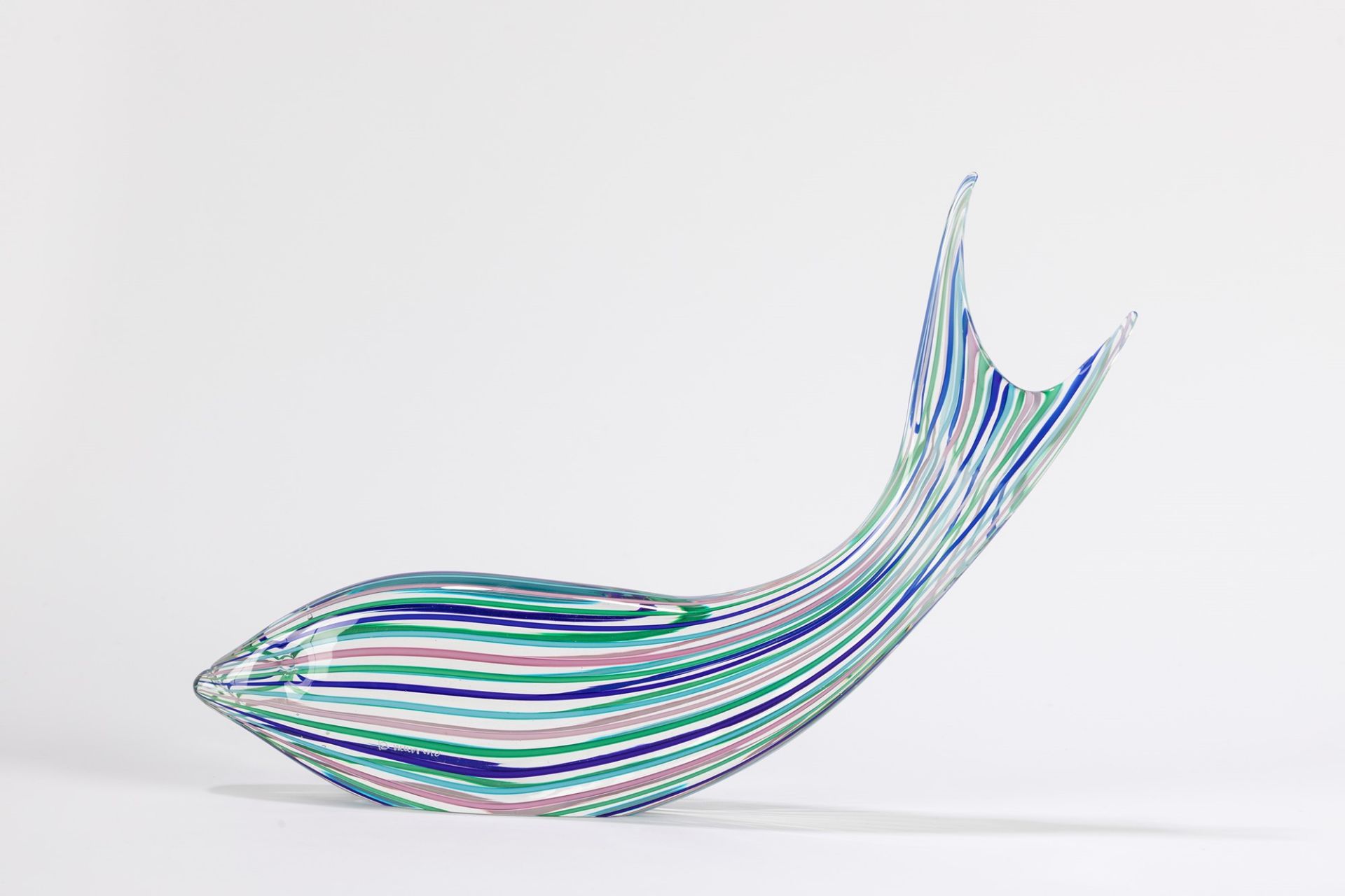 Glass sculpture depicting fish, Murano, La Murrina, 20th century