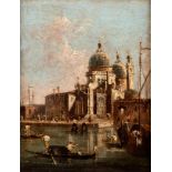 Imitatore di Francesco Guardi - View of Punta della Dogana with Santa Maria della Salute