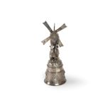 Silver bell, 19th century (windmill cup)