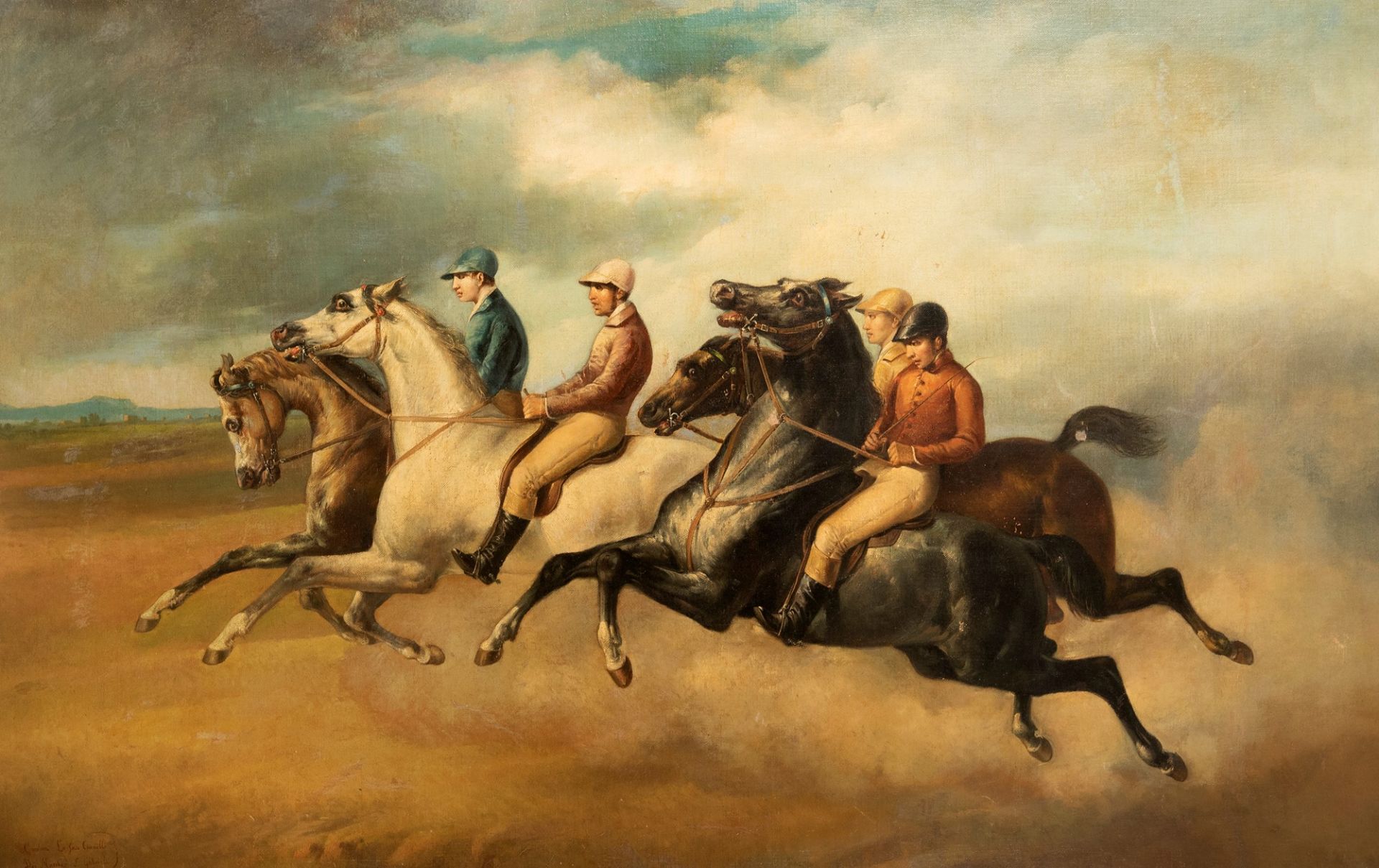 Scuola italiana, secolo XIX - Horse race