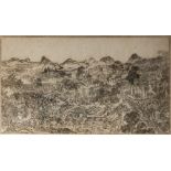 Print depicting a battle scene, China 19th century