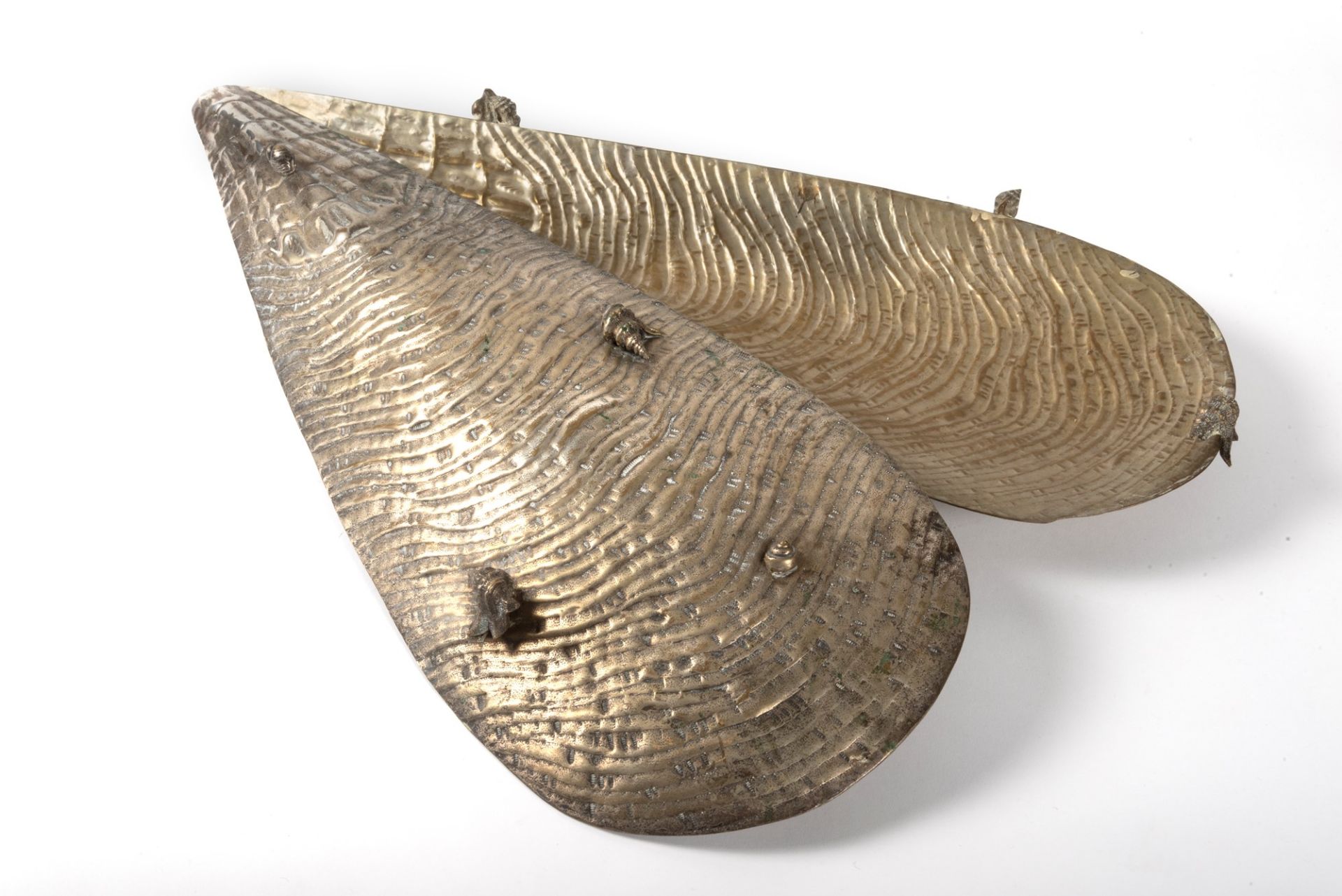 Franco Lapini - Large shellfish holder in silver plate - Bild 2 aus 3