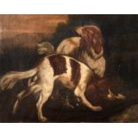 Scuola francese, secolo XIX - Pointing dogs