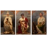 Scuola italiana, secolo XIX - The three Theological Virtues: Faith, Hope and Charity