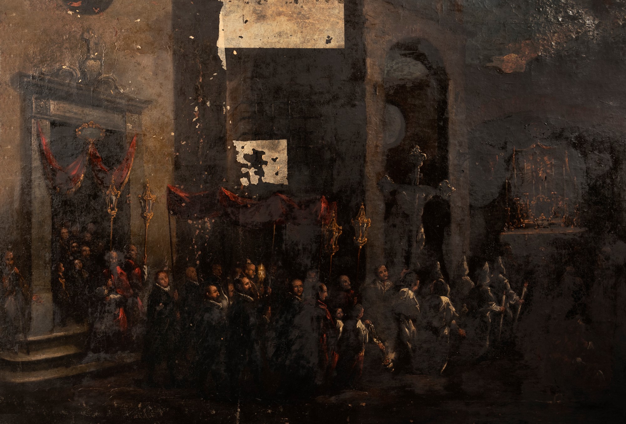 Maniera di Alessandro Magnasco - Night procession