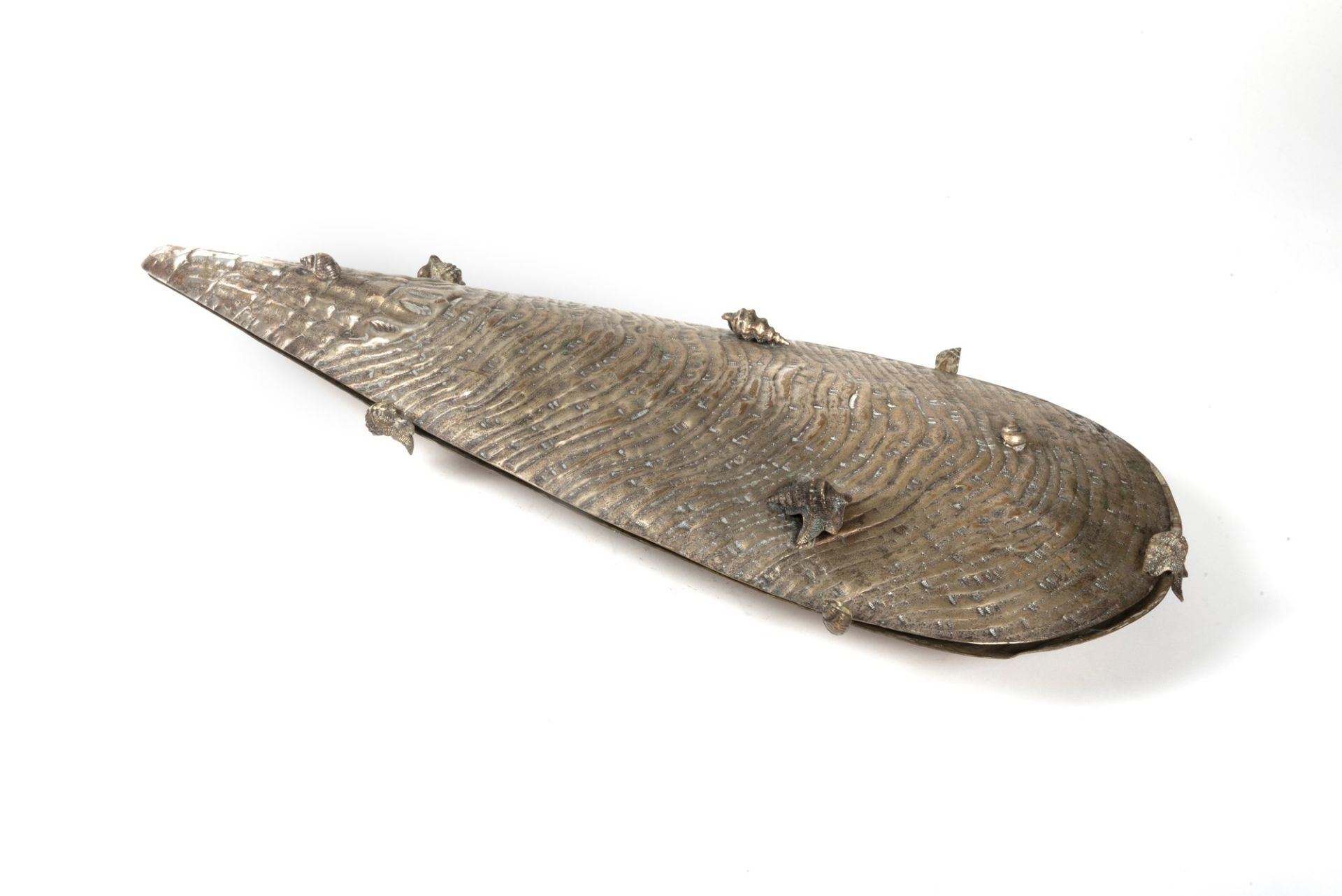 Franco Lapini - Large shellfish holder in silver plate