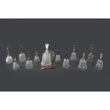 Lot consisting of twelve crystal bells