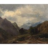 Giuseppe Haimann (Milano 1828-Alessandria d'Egitto 1883) - Alpine pasture