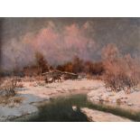 Ivan Karpoff (Novočerkassk 1898-Milano 1970) - Sunset in Dacia