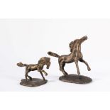 Tommaso Gismondi (Anagni 1906-2003) - Pair of horse sculptures