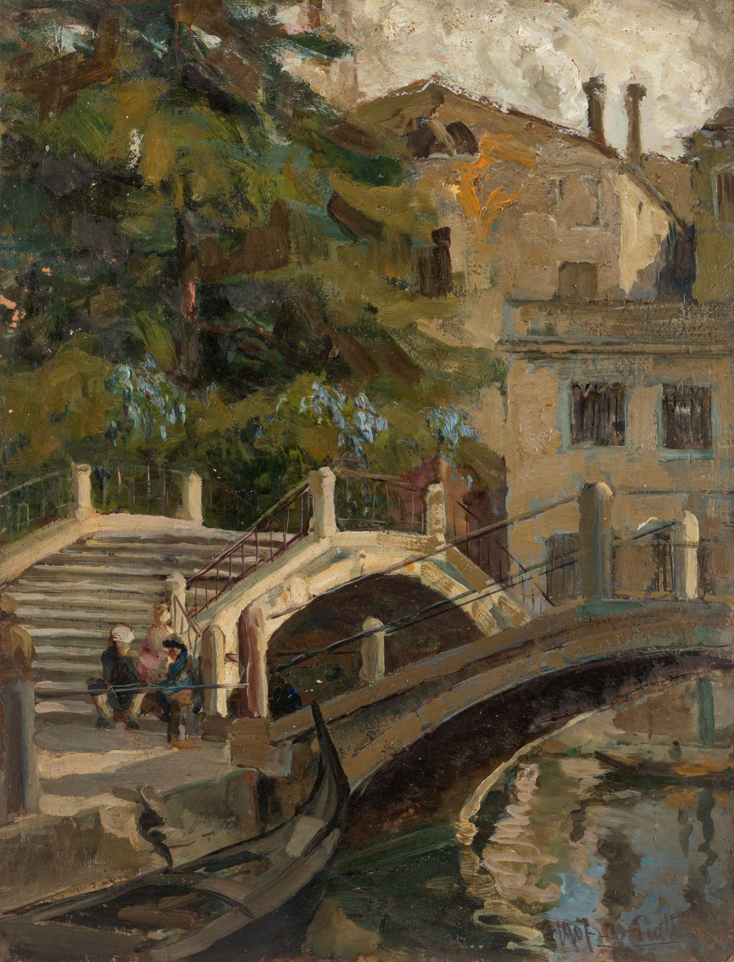 Antonio Piatti (Viggiù 1875-1962) - "Venice", 1907