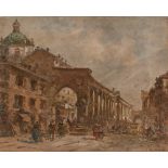 Giovanni Riva (Torino 1890-1973) - Milan, the Columns of San Lorenzo