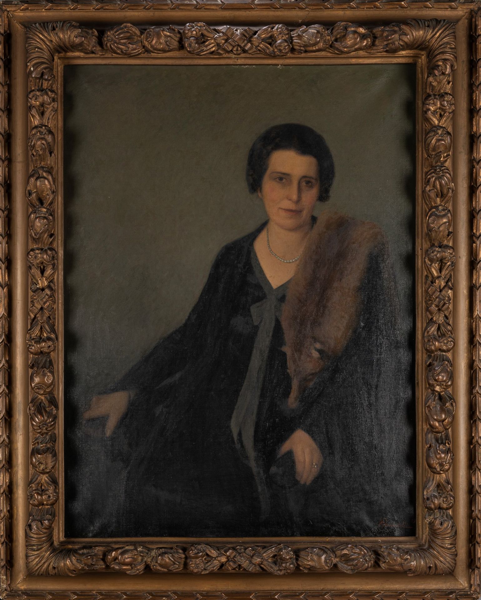 Vincenzo Ghirardelli (Gandino 1894-1967) - Portrait of Signora Piccinelli Rota, 1931 - Bild 2 aus 3