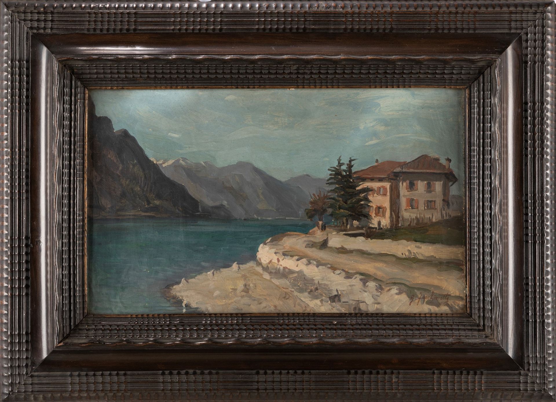Giuseppe Facchinetti (Bolgare 1893-Bergamo 1951) - Endine lake - Bild 2 aus 3