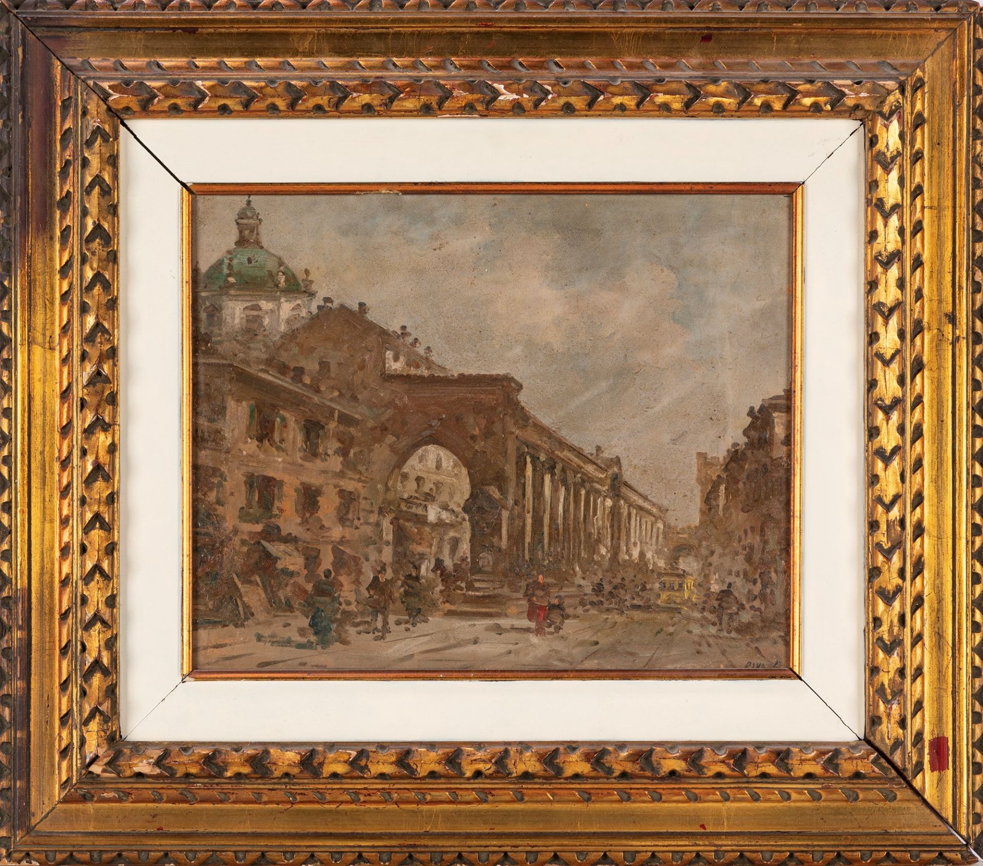 Giovanni Riva (Torino 1890-1973) - Milan, the Columns of San Lorenzo - Bild 2 aus 3