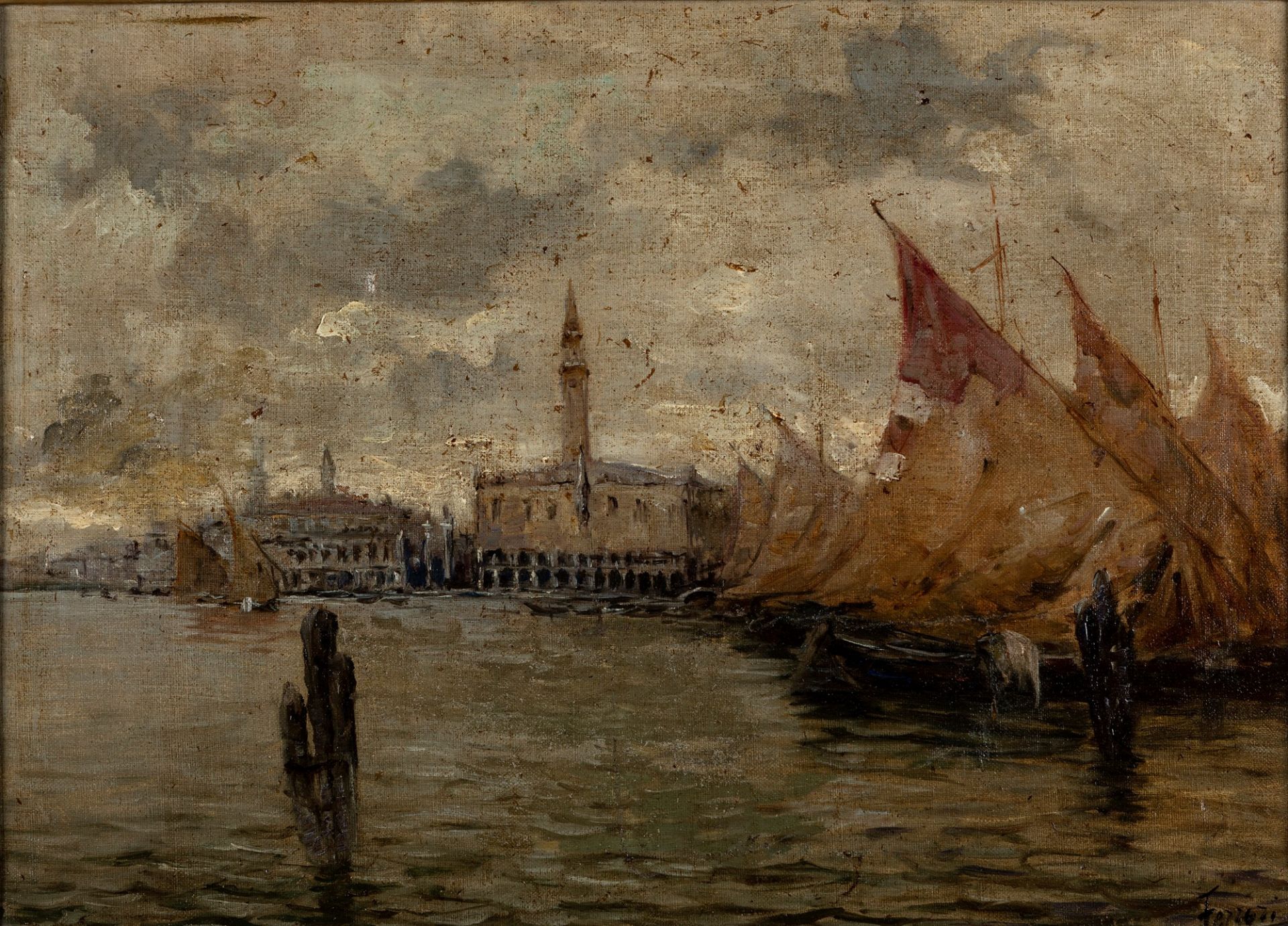 Scuola veneta, seconda metà del XIX secolo - Venice, San Marco Basin