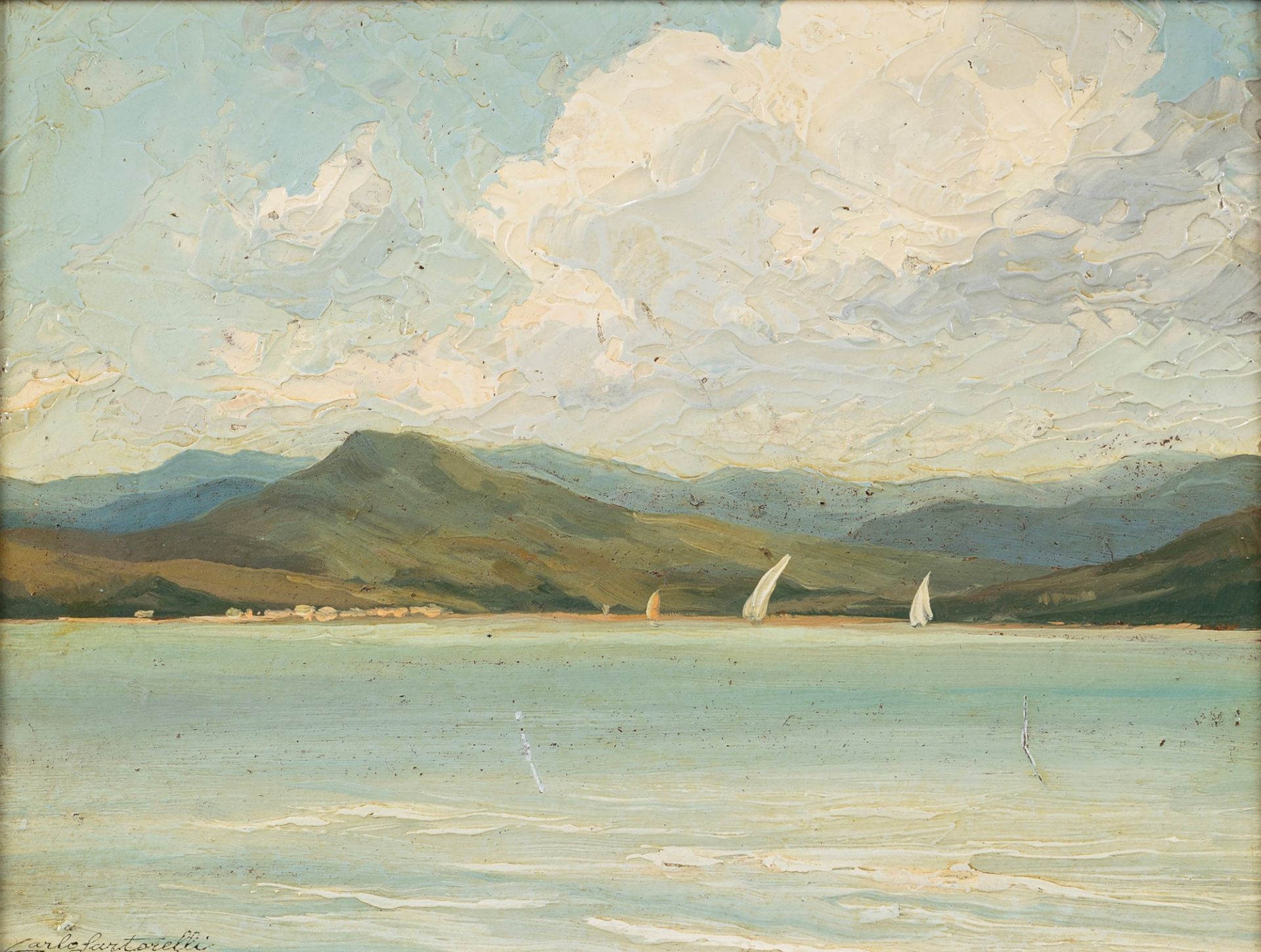 Carlo Sartorelli (1896-1956) - Lake landscape
