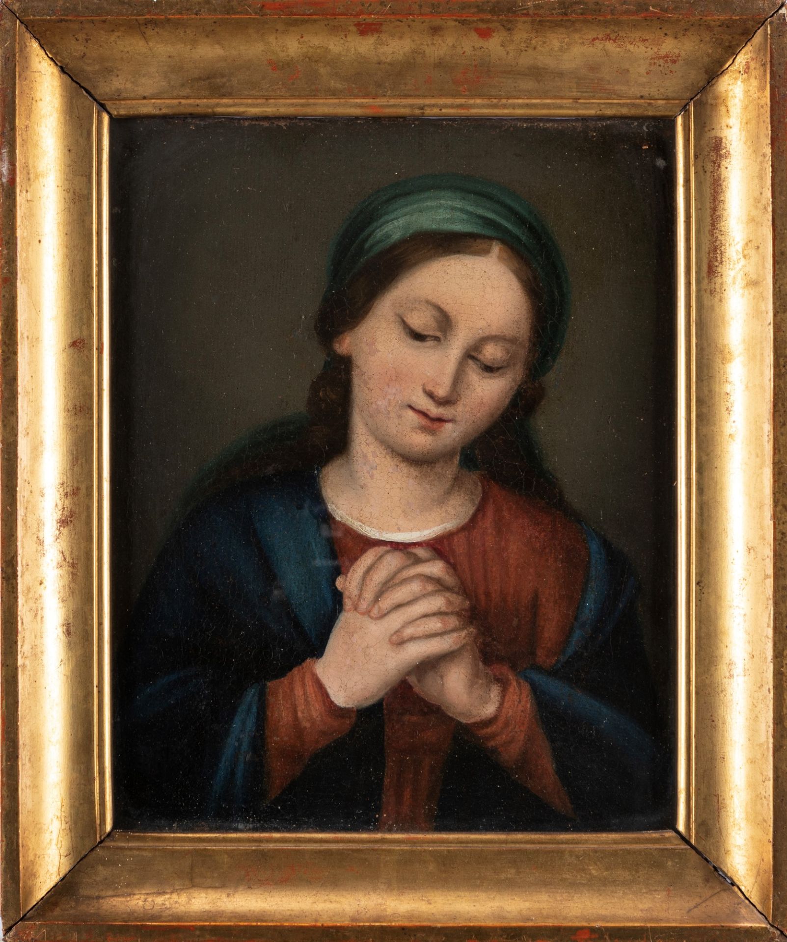 Scuola lombarda del XIX secolo - Madonna praying - Image 2 of 3