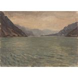 Giuseppe Facchinetti (Bolgare 1893-Bergamo 1951) - Lake Iseo