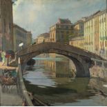 Piero Ferruccio Baruffi detto Ferruccio da Caravaggio (Caravaggio 1889-1958) - The Naviglio