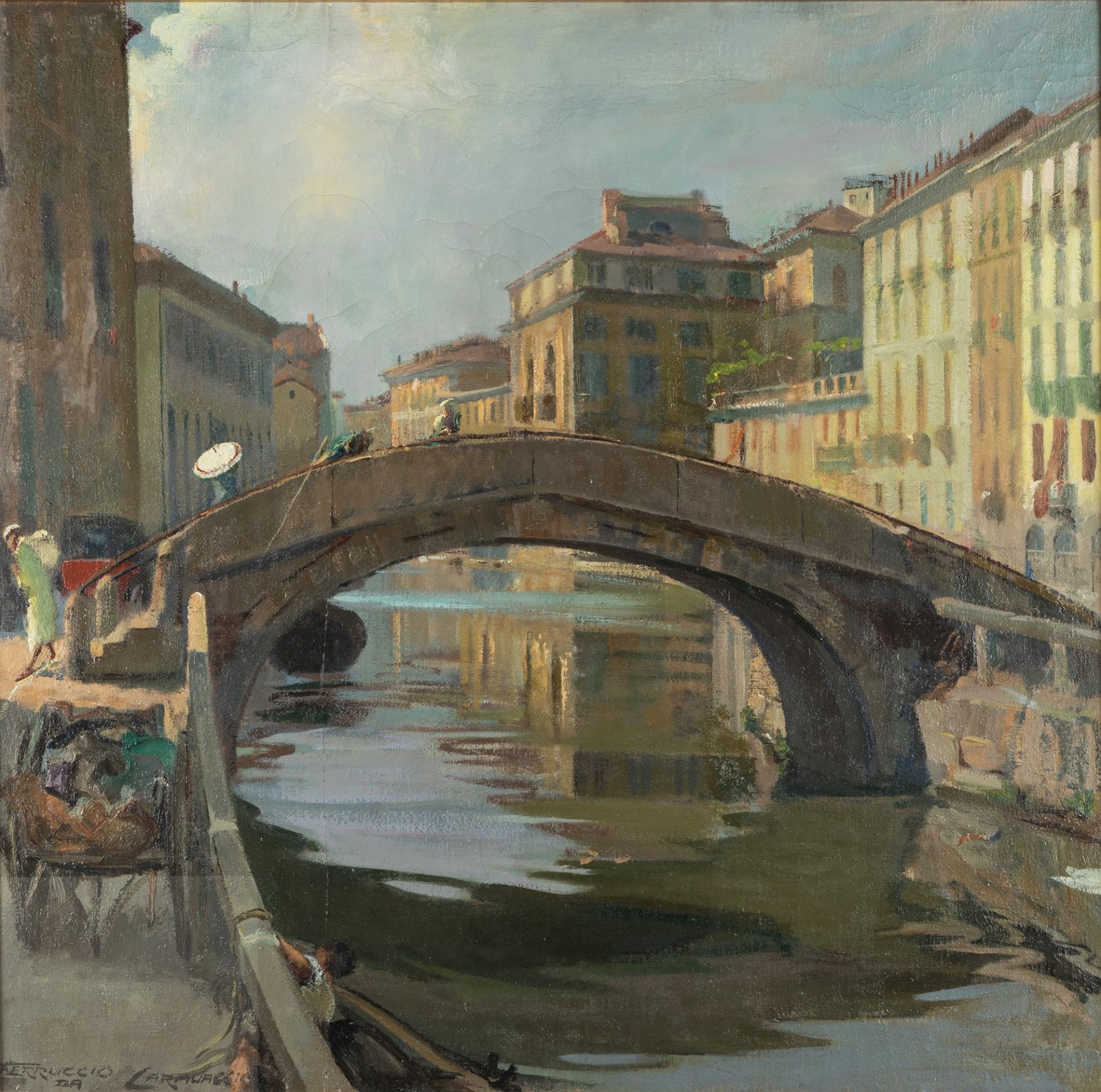 Piero Ferruccio Baruffi detto Ferruccio da Caravaggio (Caravaggio 1889-1958) - The Naviglio
