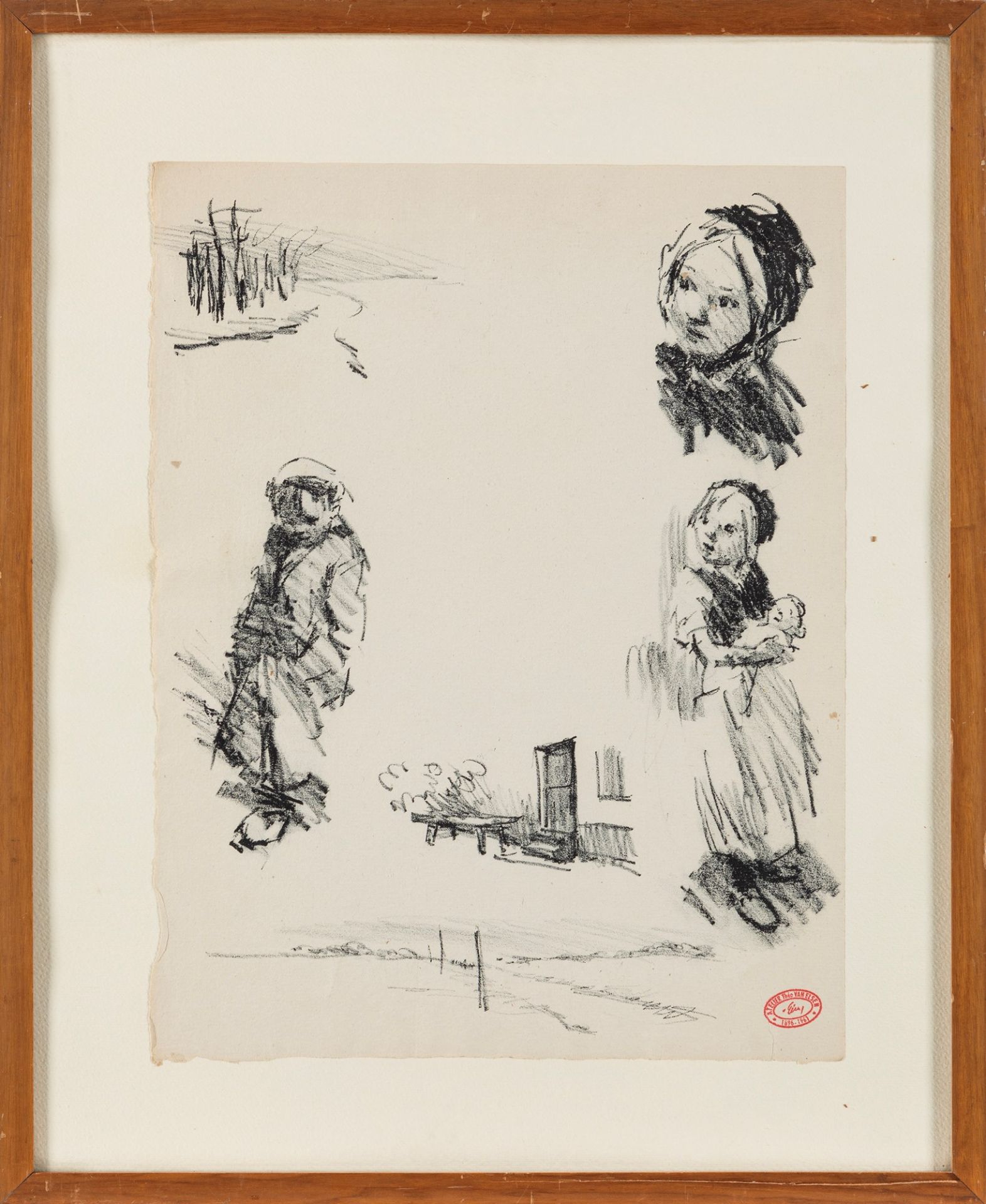 Theodore van Elsen (Java 1896-Parigi 1961) - Study of children - Image 2 of 2