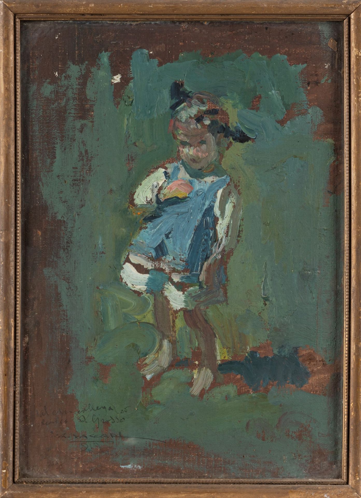 Alfredo Vaccari (Torino 1877-1933) - The child, 1919 - Image 2 of 3