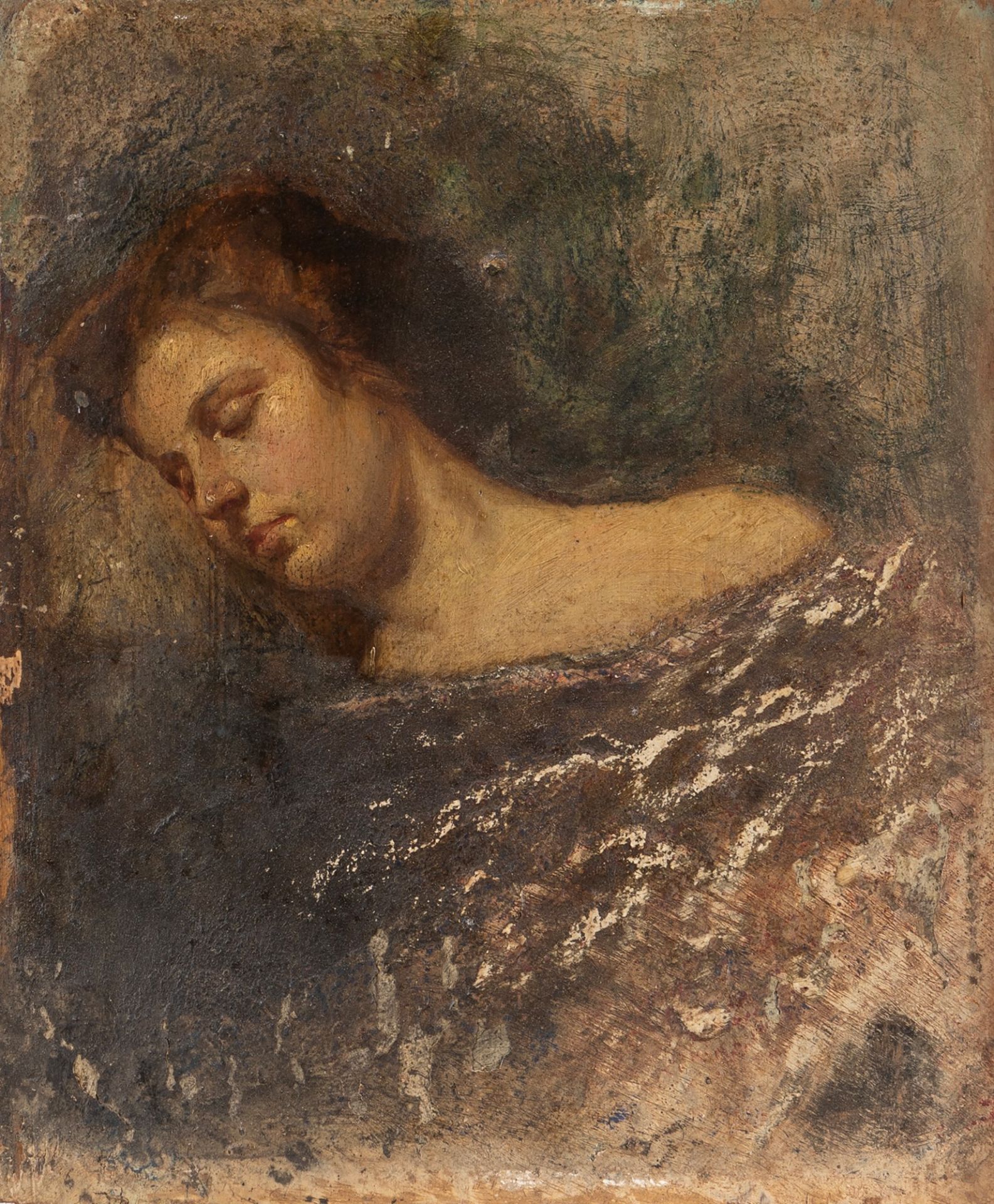 Attribuito a Giacomo Mantegazza (Saronno 1853-Cernobbio 1920) - "Dream"