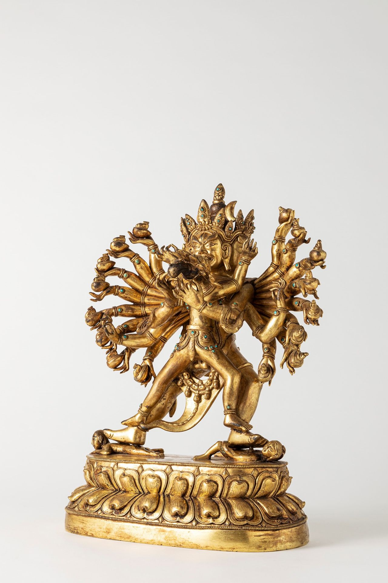 A gilt bronze Hevajra. China, 19th/20th century - Image 2 of 2