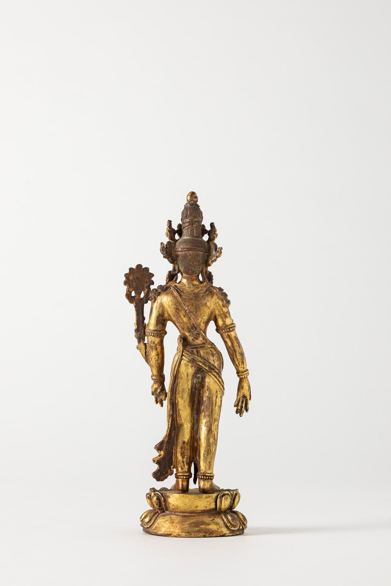 A gilt bronze Padmapani. Tibet, 19/20th century - Image 2 of 2