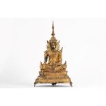A gilt bronze Buddha Rattanakosin . Thailand, late 19th century