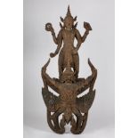 A large wood sculpture of Garuda. Thailand, 19th century