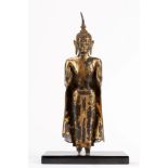 A gilt bronze Buddha. Thailand, late 19th century