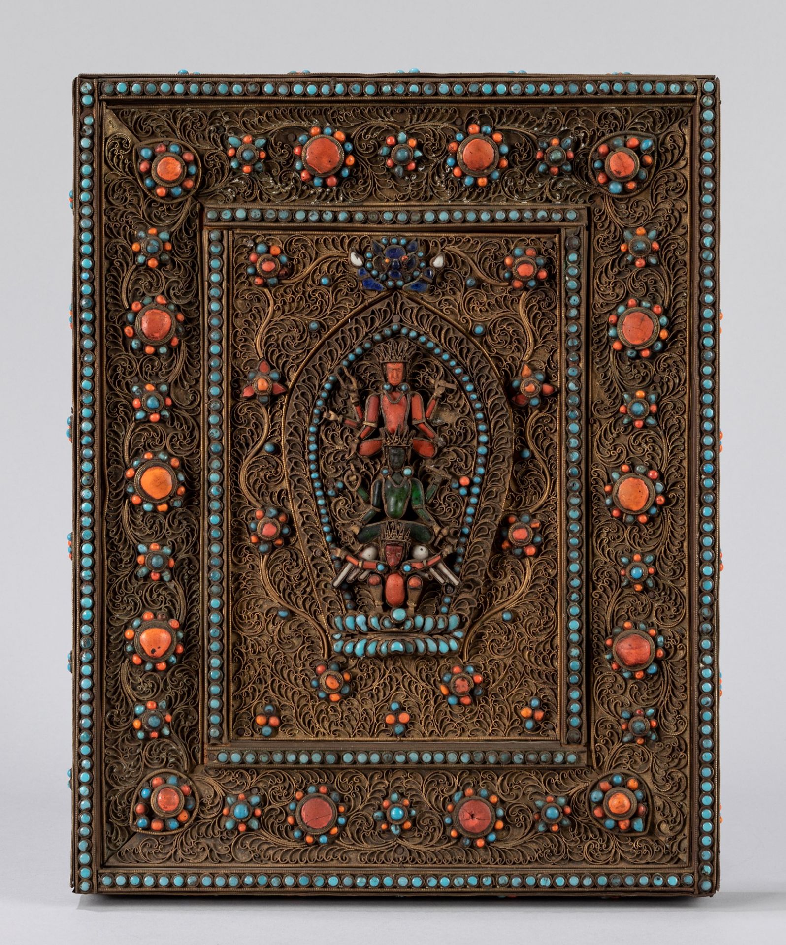 A filigree plaque. Tibet, 19th century