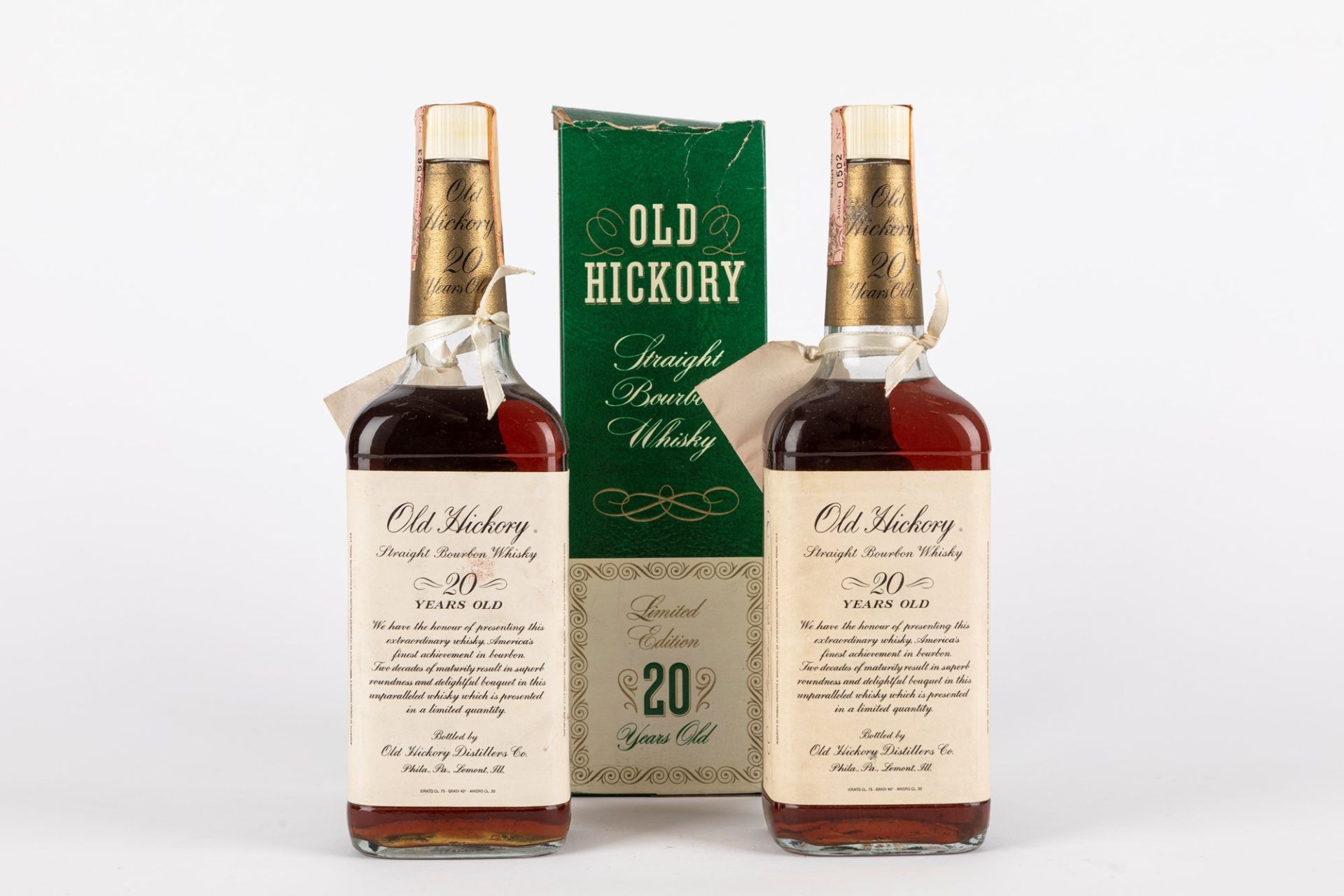 USA - Whisky / Old Hickory 20 YO (2 BT) 1970s