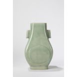 A "Fang Hu" celadon vase. China, late Qing dynasty/ Republic Period