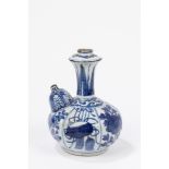 A blue and white porcelain Kendi. China, Wanli Period (1572-1620)